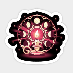 Candlelit Orbit Sticker